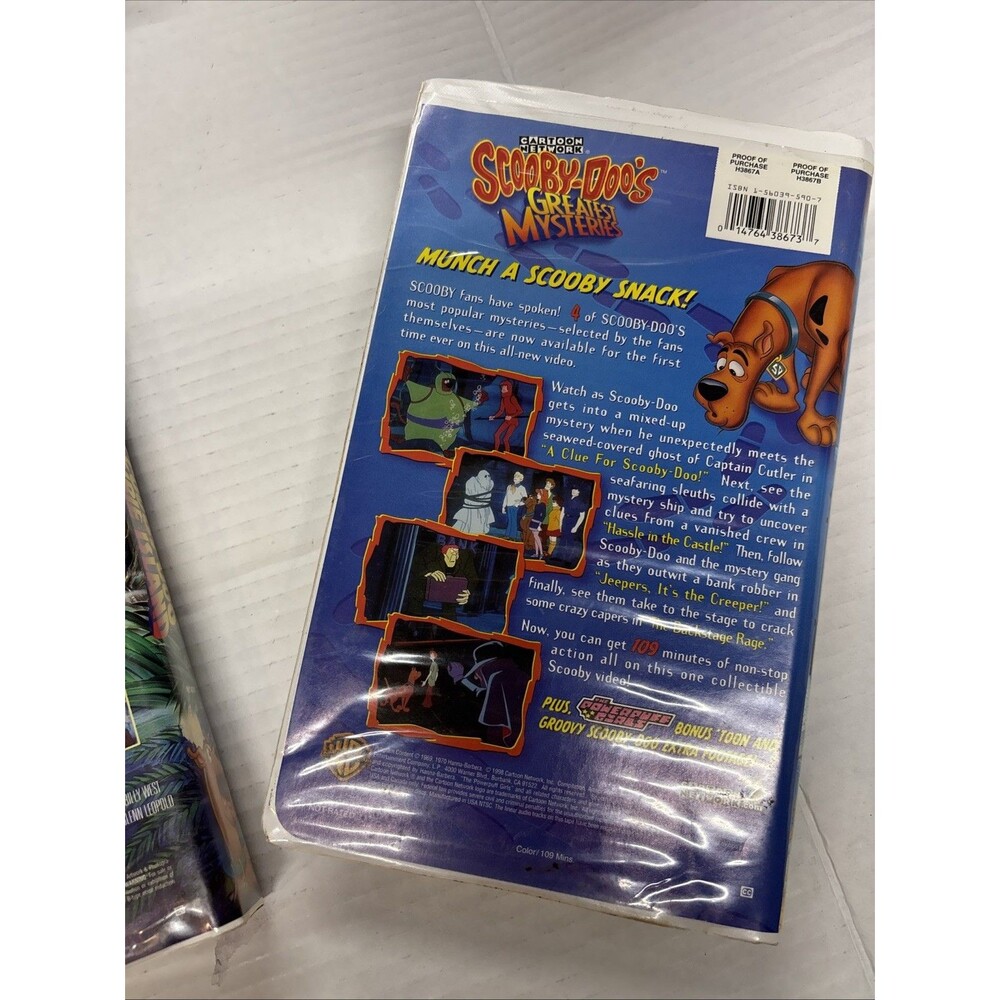 Scooby-Doo VHS Lot of 5 Warner Brothers & Cartoon Network Classic Vintage - Picture 5 of 16
